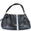 Thumbnail: Coach NY Marlon Black Leather pebbled Shoulder HandBag size M SKU 9216