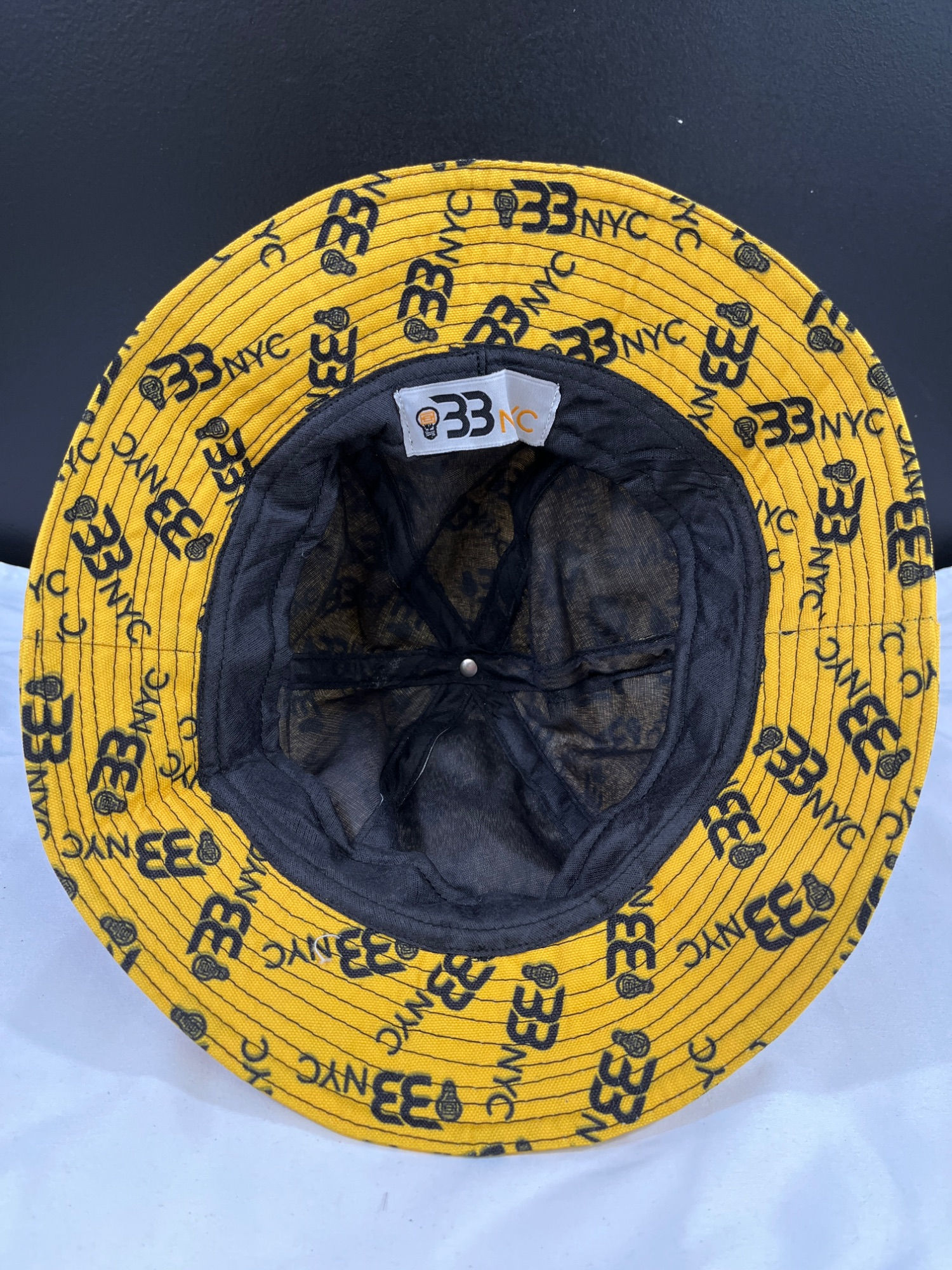 BB NYC Unisex Yellow Bucket Hat SKU 6160