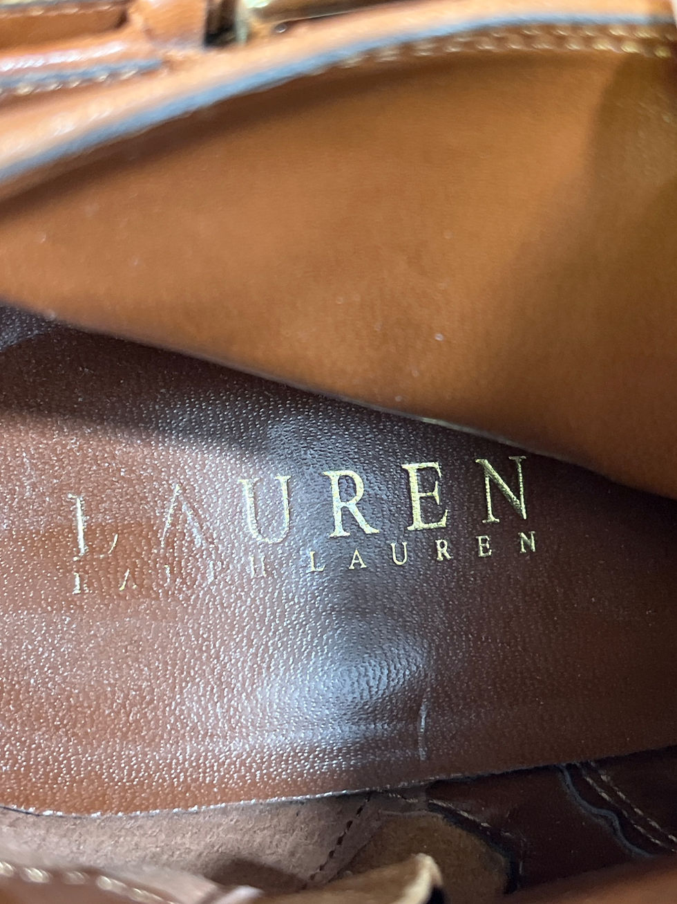 Thumbnail: Lauren Ralph Lauren Lorelei Women's Brown Shoes/Heeled Boots Sz 8.5B SKU 5461