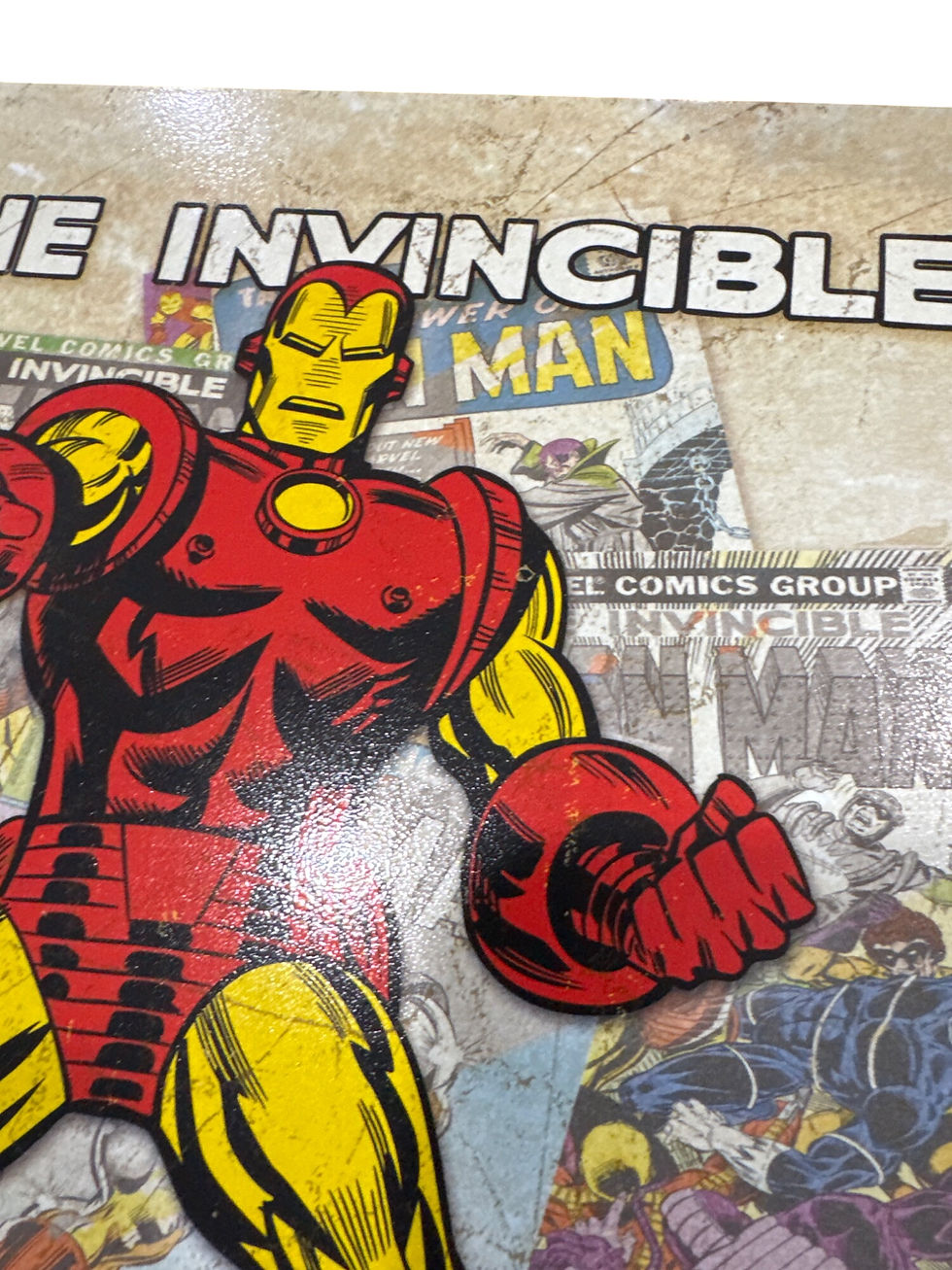 Thumbnail: Marvel Iron Man Retro Comic Style Metal Wall Sign SKU 7940