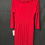 Thumbnail: Maggy London SKU 7612 Red Ruffle V-Neck Dress Size 10