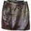 Thumbnail: DKNY Womens Brown Mini A Line Skirt Size S SKU 6366
