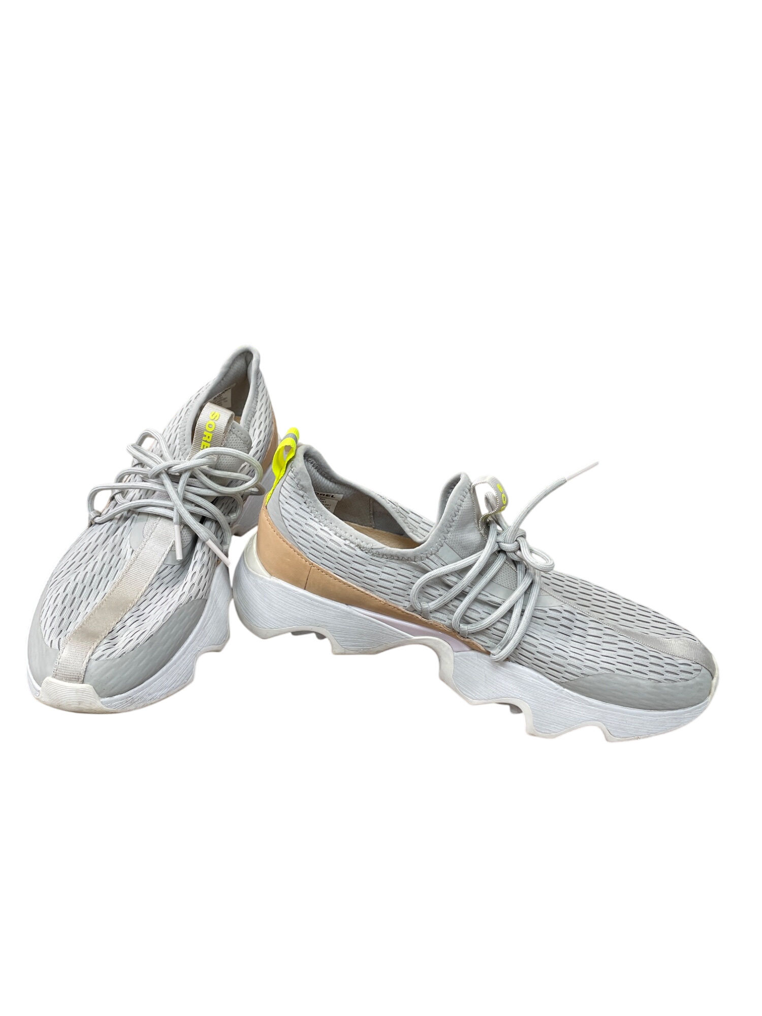 Sorel Kinetic Womens Gray Mesh Canvas Sneakers Size 9.5 SKU 9057