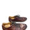 Thumbnail: Magnanni Mens brown luxury Portugal made leather sneakers size 11 SKU 9361