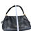 Thumbnail: Coach NY Marlon Black Leather pebbled Shoulder HandBag size M SKU 9216