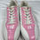 Thumbnail: Brunswick Womens Pink White Bowling Shoes Size 9 SKU 7258