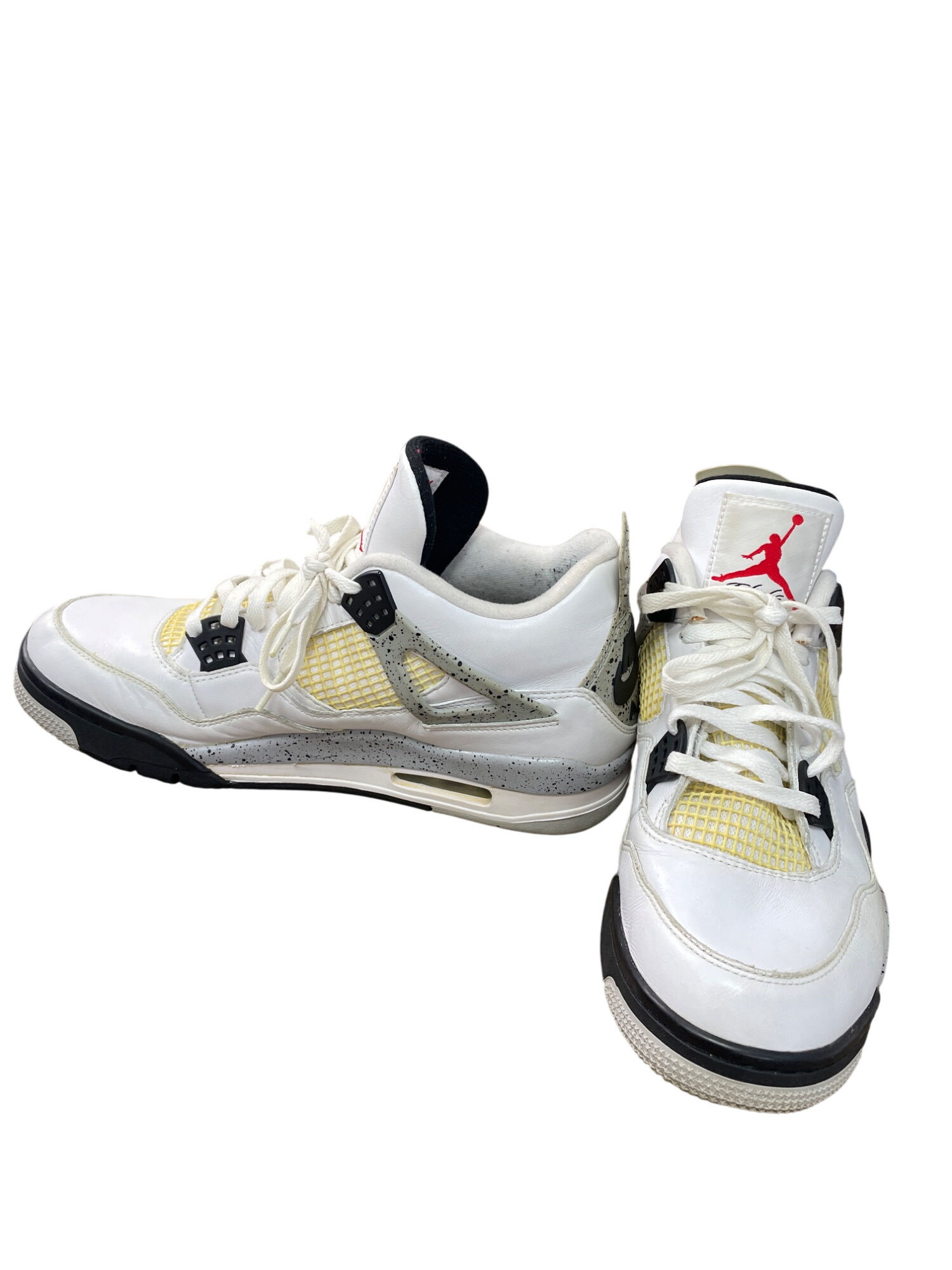 Nike Air Jordan Flight 4 Retro mens OG White Cement Sneakers Size 11.5 SKU 9084