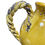Thumbnail: Bizzirri Italian Made 9" yellow glazed rope handle pitcher jug SKU 9597