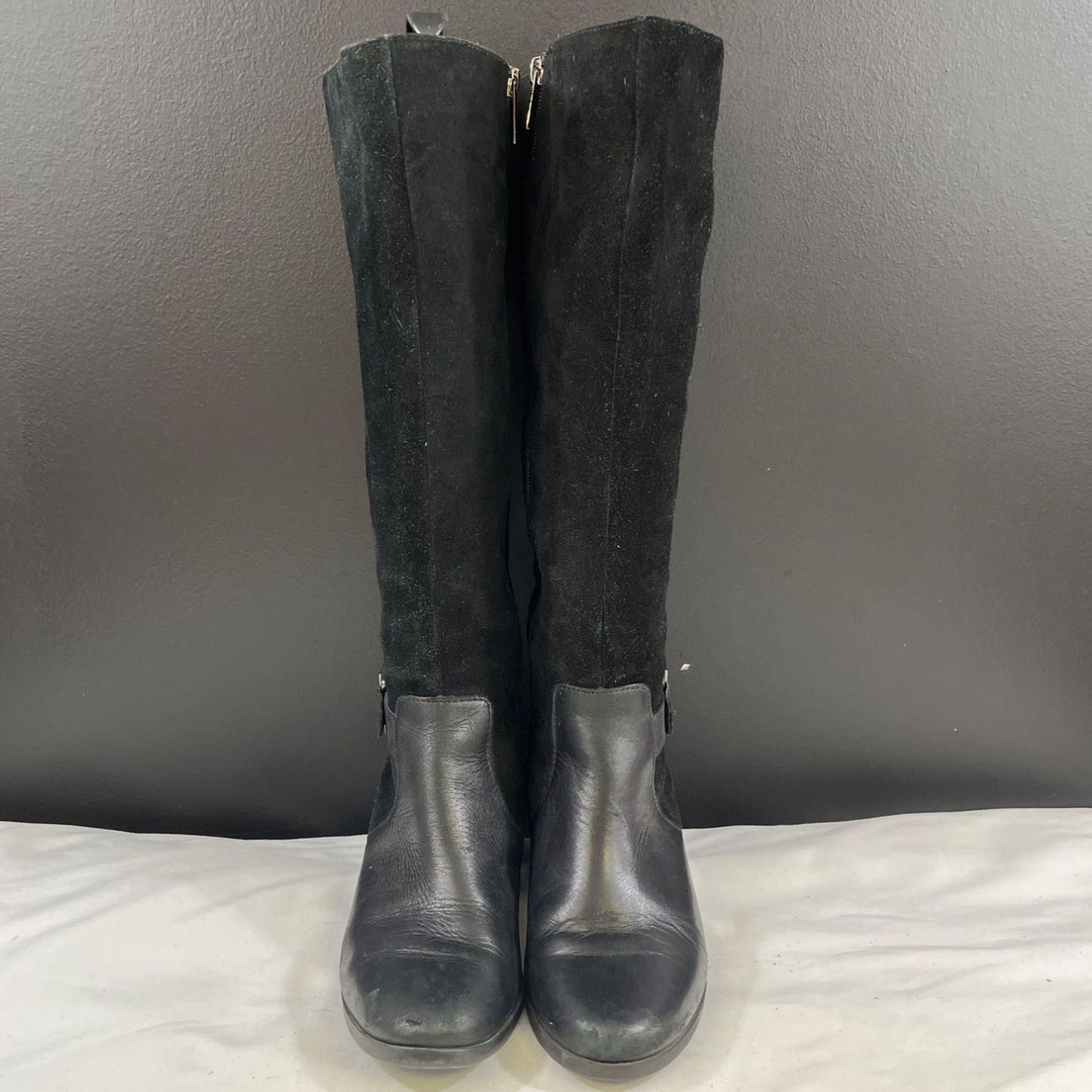 Anne Klein Joetta Women's Black Riding Boots/Knee High Size 6M SKU 5611