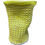 Thumbnail: MK Yellow Textured Ceramic Abstract vase size 7.5"X5" SKU 9313