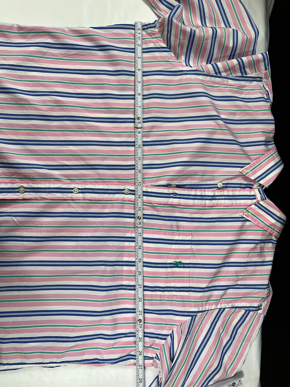 Thumbnail: Ralph Lauren SKU 7541 Multicolor Striped Dress Shirt Size XXL