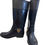 Thumbnail: Michael Kors Womens Black Knee-High Rubber Boots Size 8 SKU 7721