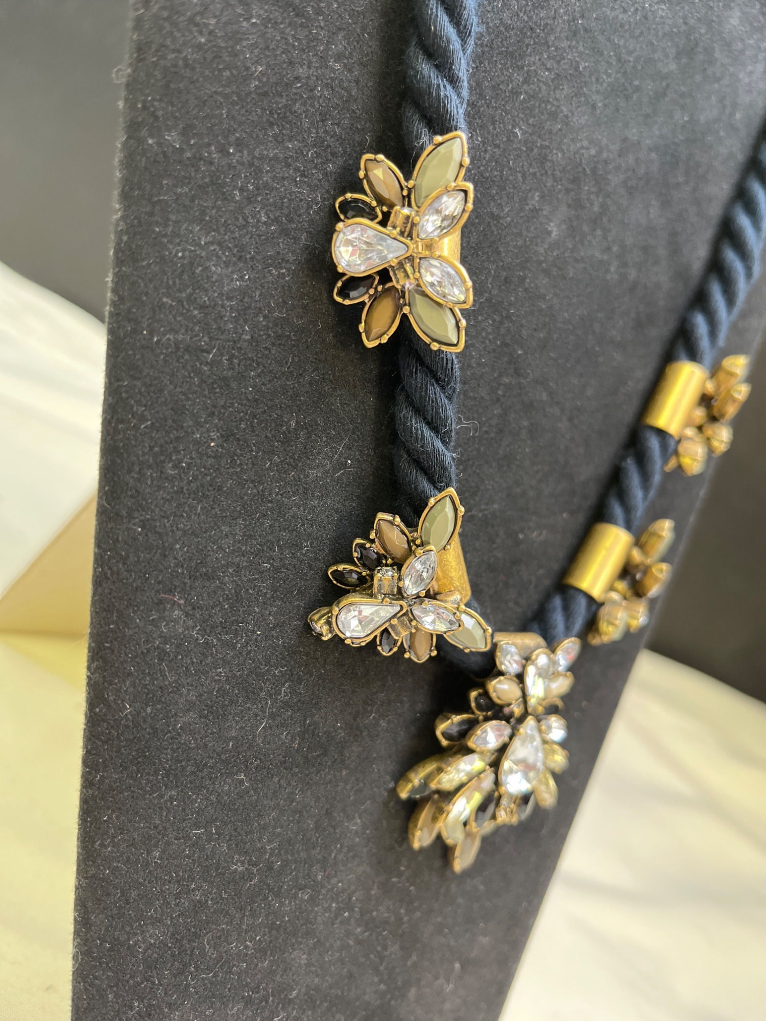 Loft Womens Blue & Multicolor Rhinestone Necklace SKU 6398