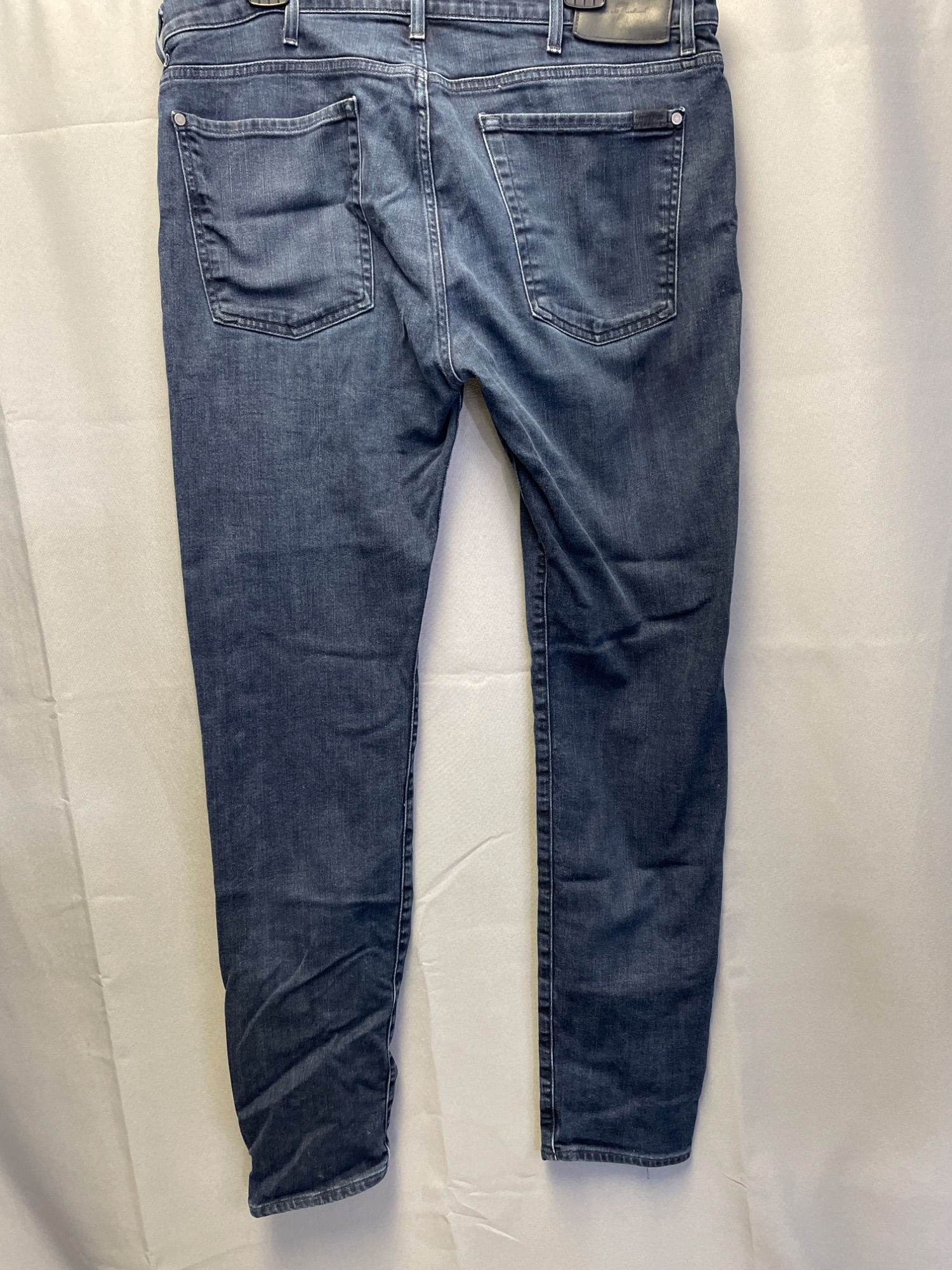 7 for All Mankind Men's Blue Jeans Straight Size 38 x 32 SKU 6239