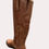 Thumbnail: Halogen Ken Brown women’s brown leather knee boots equestrian size 5.5 SKU 6169