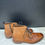 Thumbnail: Aldo Mens Brown Leather Ankle Boots Shoes Zip up SIde Size 10 SKU 6360