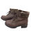Thumbnail: Torrid Womens Brown Faux Leather Hiking Sweater Boots Size 10 SKU 7175
