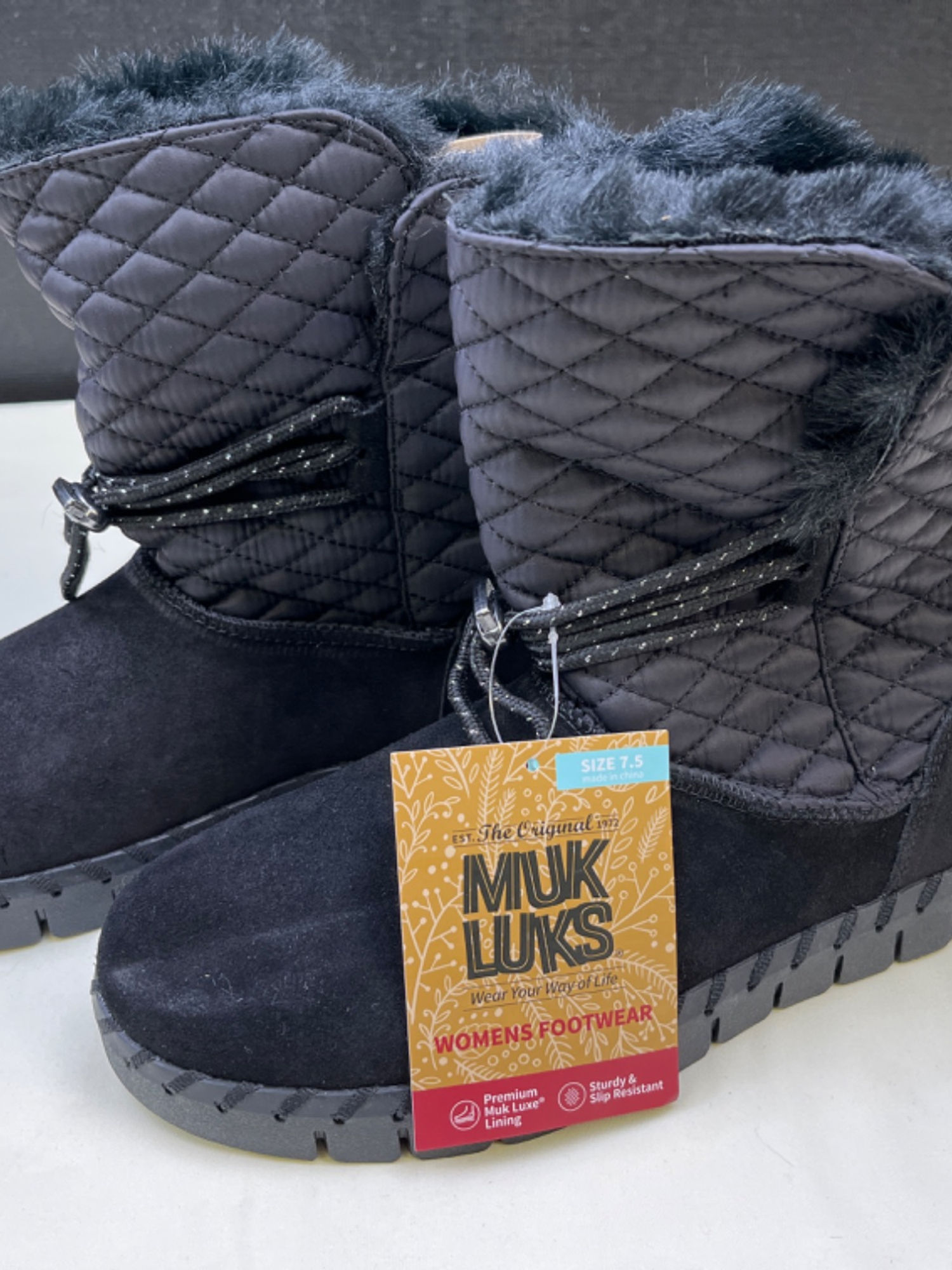 Mukluks Women's Black Footwear Winter Boots/Shoes Size7.5 SKU 5574
