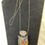 Thumbnail: Vintage Women's Silver tone Multicolor Stone Purse Pendant Chain SKU 5998