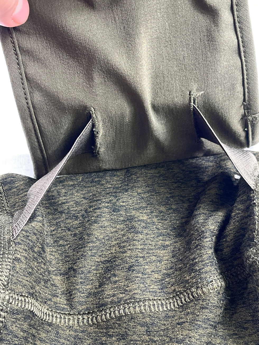 Thumbnail: Old navy SKU 7681 Ladies Olive Green Athletic Leggings With Pockets Size XL