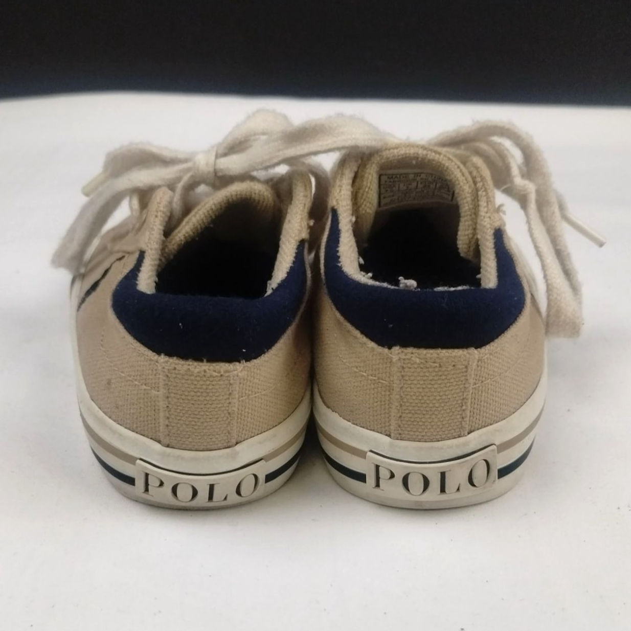 Polo Ralph Lauren Baby Beige Shoes/Sneakers Sz7.5 SKU3854