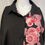 Thumbnail: DKNY Women's Black/Pink Floral Shirt/Blouse Sz M SKU 4764