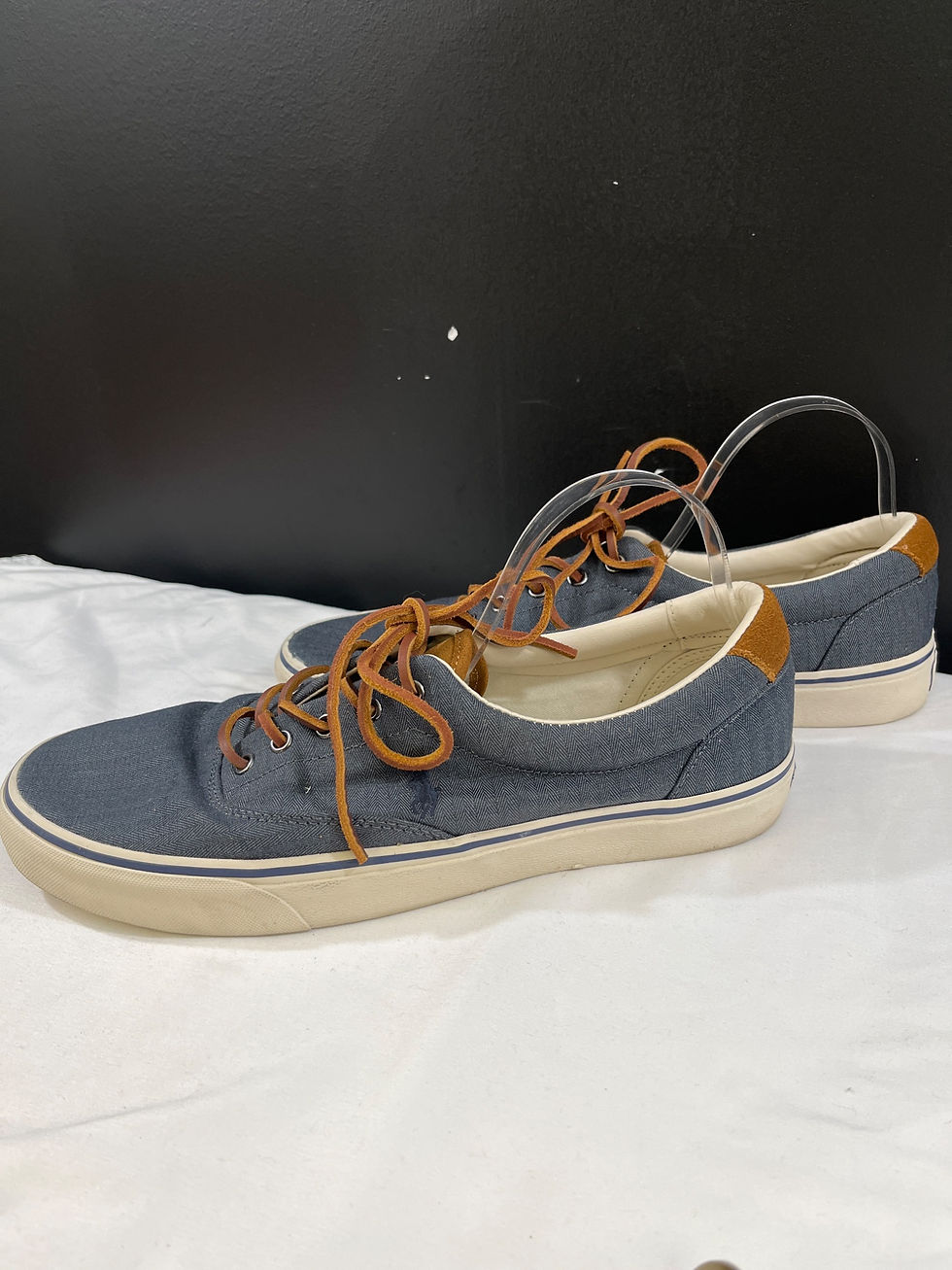 Thumbnail: Polo Ralph Lauren Keaton-Pony Men's Blue Boat Shoes/Sneakers Size 13 SKU 5754