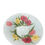 Thumbnail: Vintage Hand-Painted frosted Floral Glass Serving fruit decorative Bowl SKU 9310