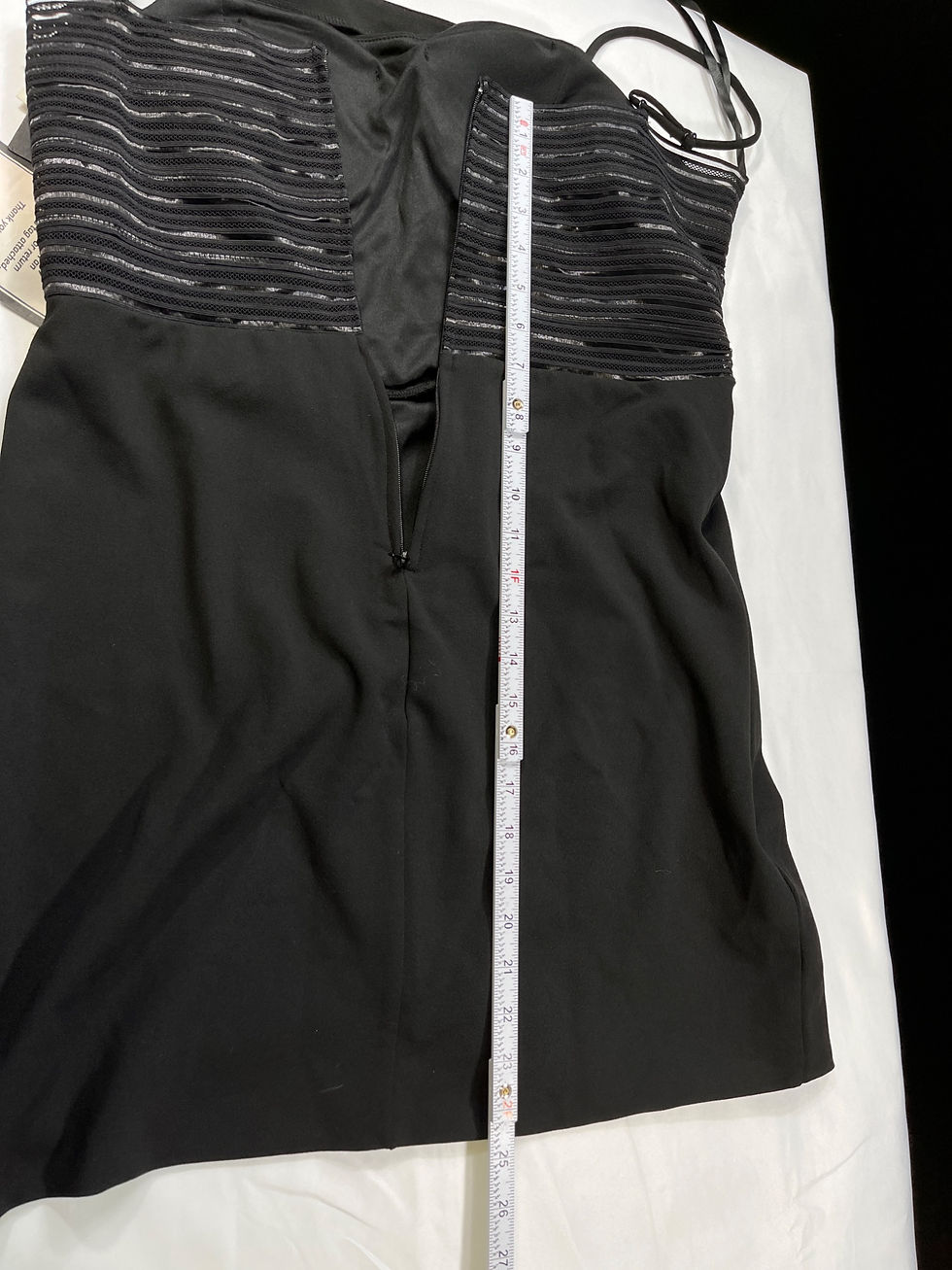 Thumbnail: City Studio SKU 7611 Womens Black Midi Dress With Strappy Back Size 15