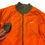 Thumbnail: Nike Mens Olive Green orange reversible Bomber Jacket SZ 1X SKU 9377
