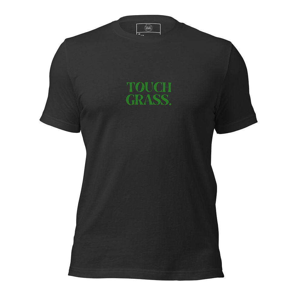 Miniatura: Unisex T-Shirt, (Gr) Touch Grass.