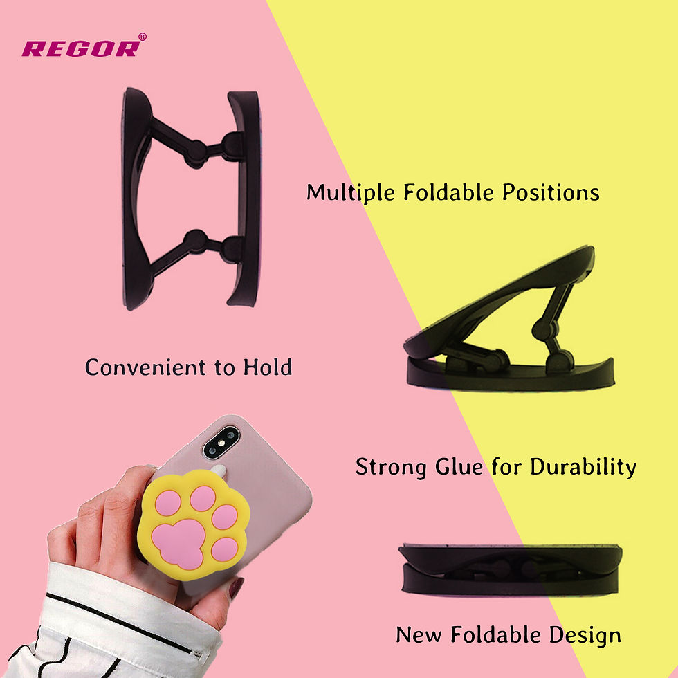 Thumbnail: Phone Grip & Selfie Holder - Yellow Paw