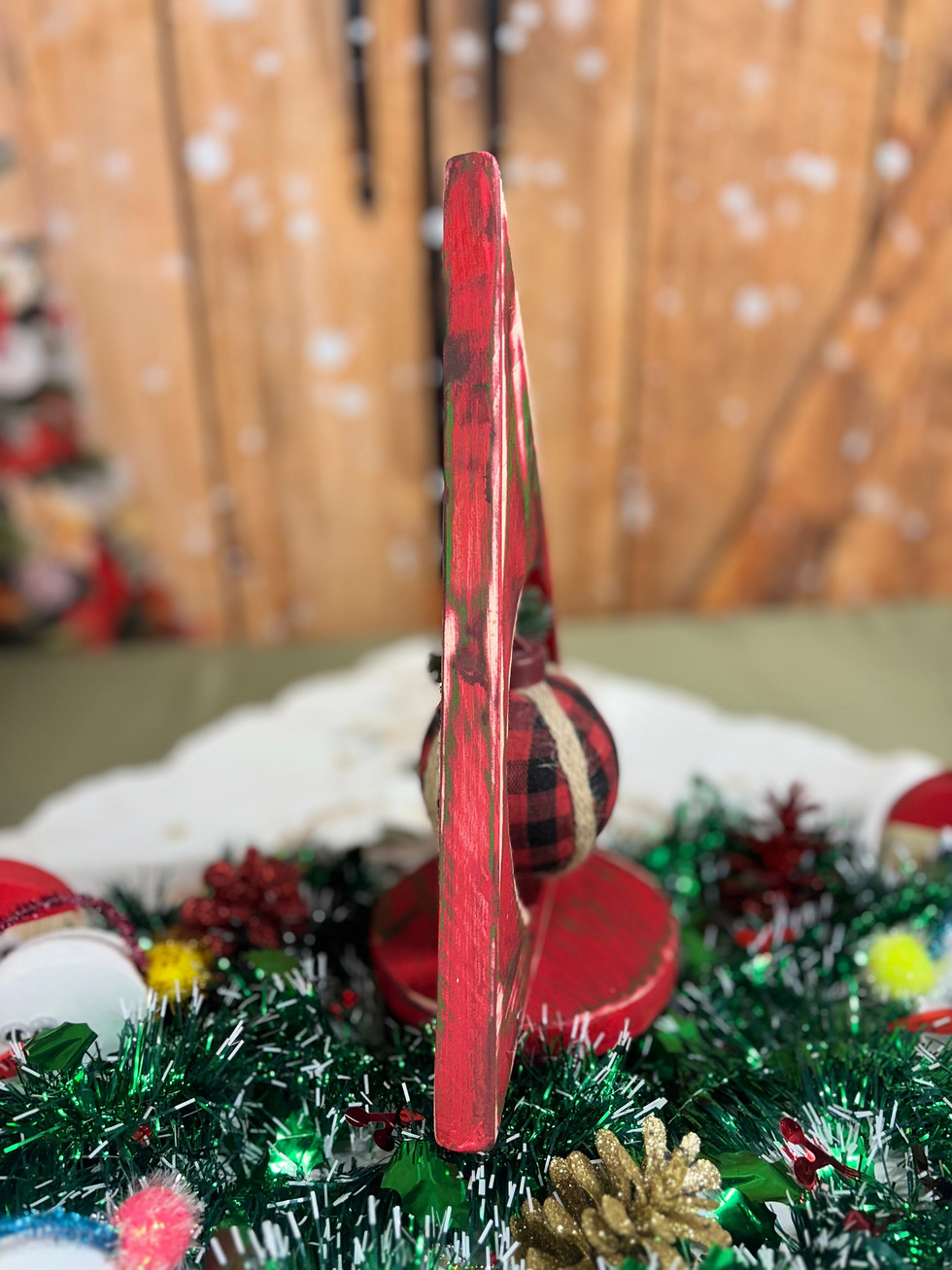 Thumbnail: Buffalo plaid miniature christmas tree
