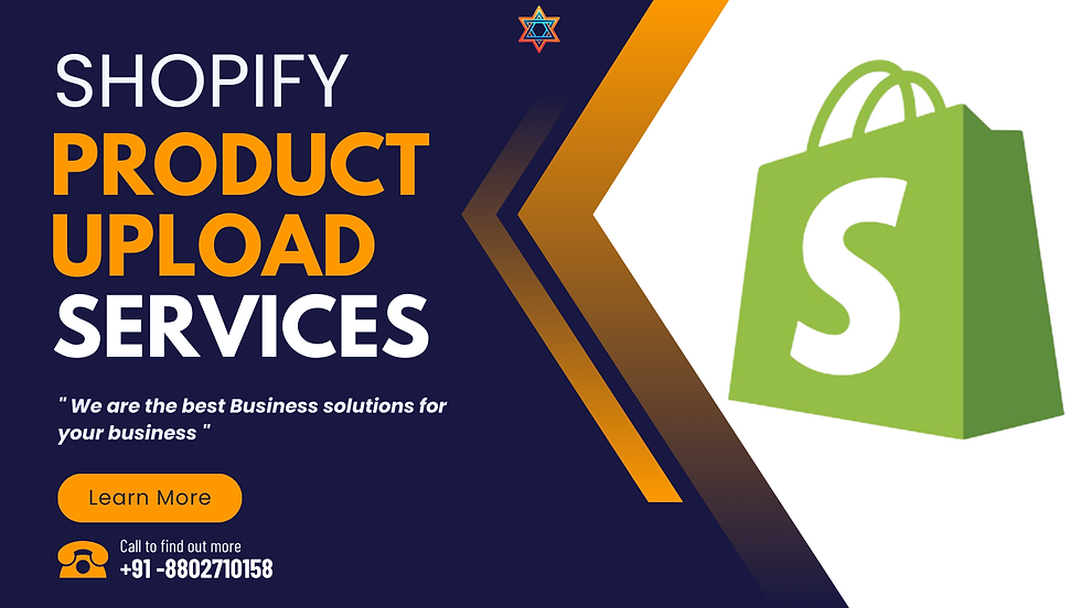 Shopify product upload services