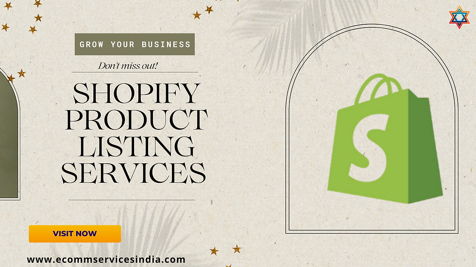 shopify product listing services
