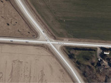 Traffic light installation underway at County Roads 9 & 10