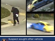 Suspect sought after alleged vehicle arson