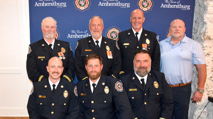 Retiring and long-time firefighters honoured by department