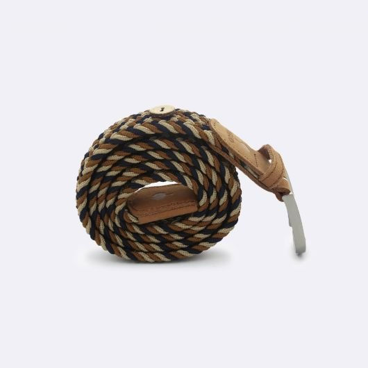 Miniaturbild: Ceinture tricolore, camel, beige et marine