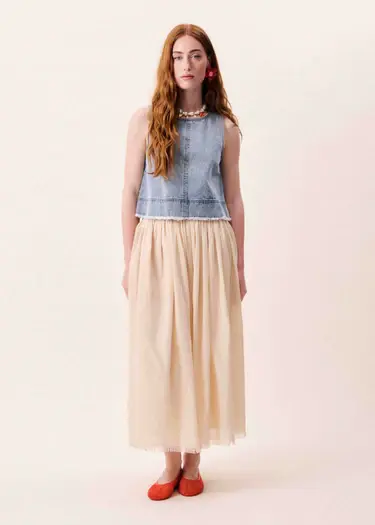 Miniaturbild: Jupe Mary ivoire Frnch Paris