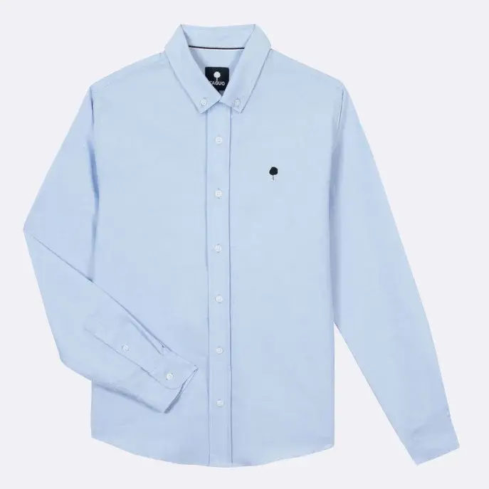 Chemise coton bleu ciel