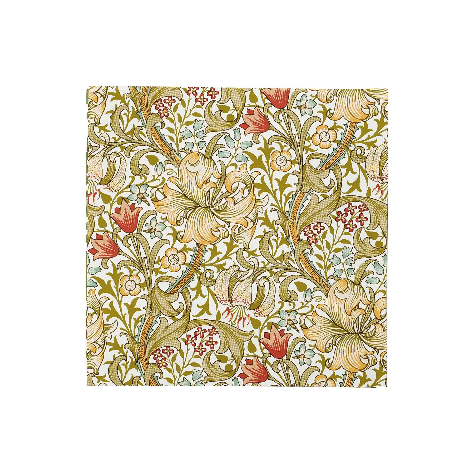 Serviettes en papier imprimé motif William Morris