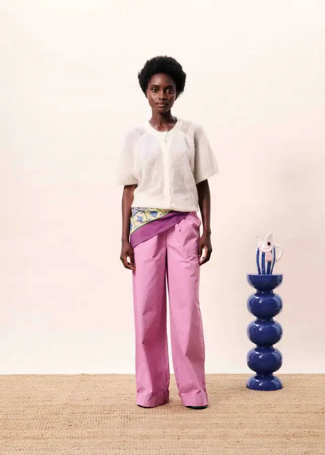 Miniaturbild: Foulard violine Frnch Paris