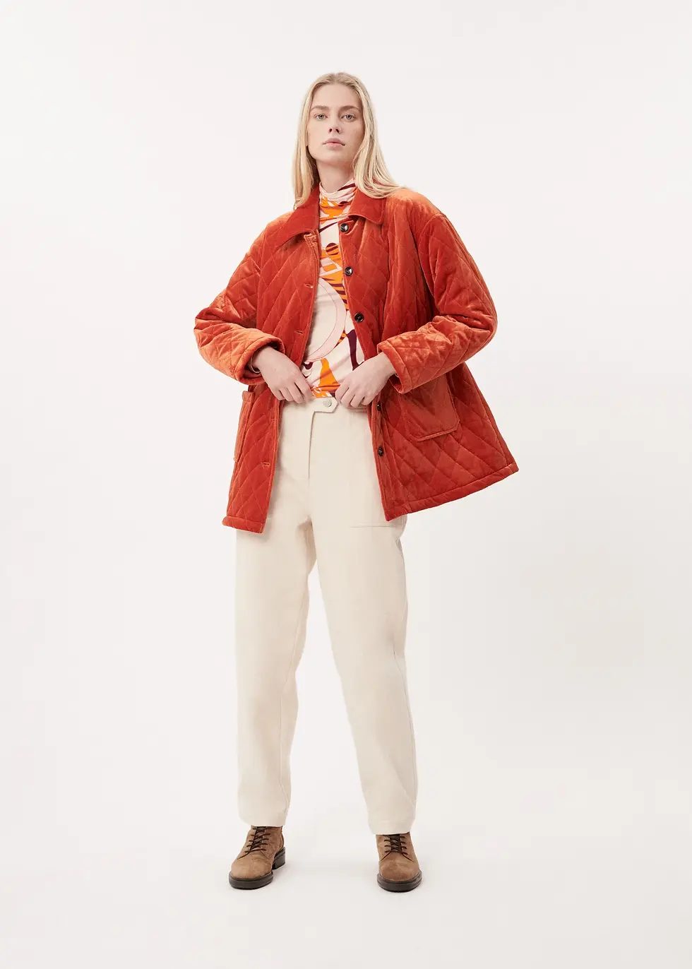 Miniature : Veste matelassée orange brûlée