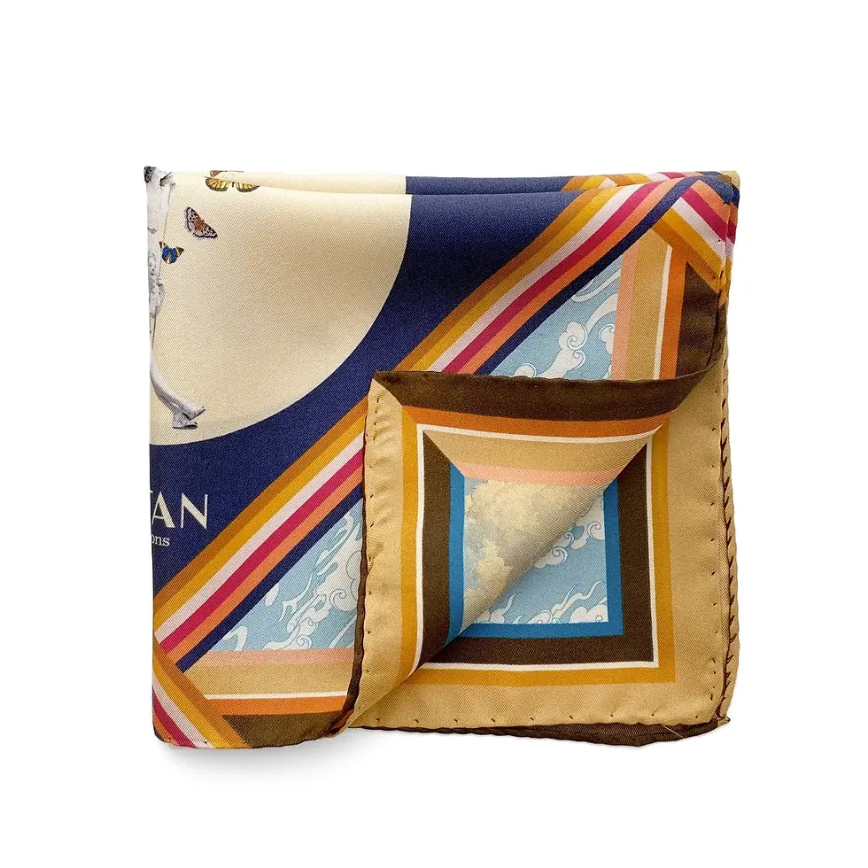 Miniature : Pochette en soie Ciel