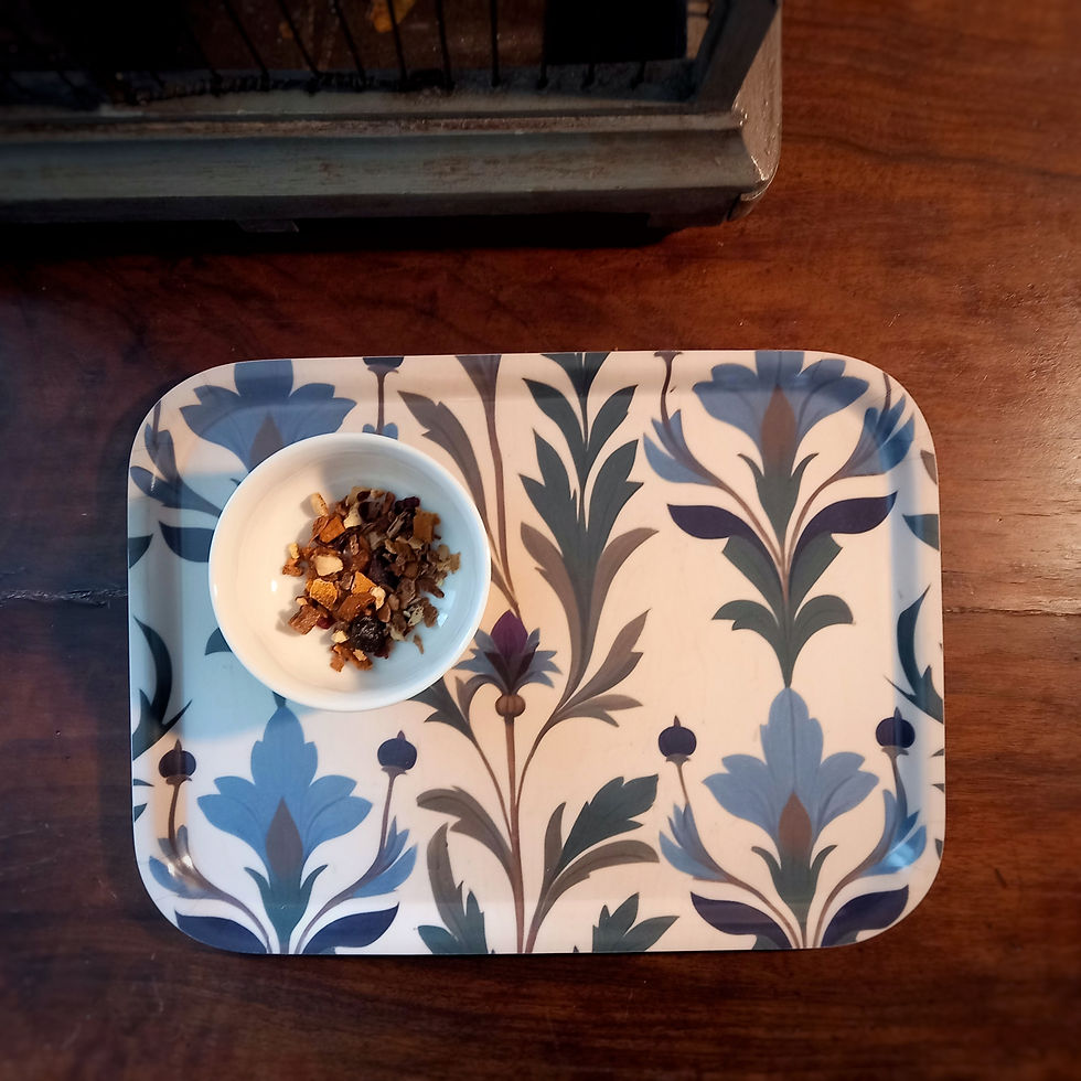 Plateau Motif floral