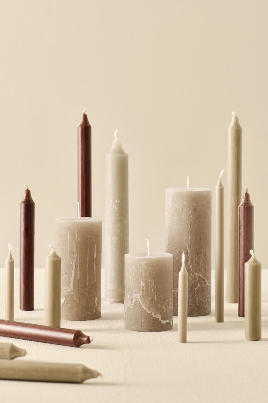 Miniature : Longues bougies chocolat
