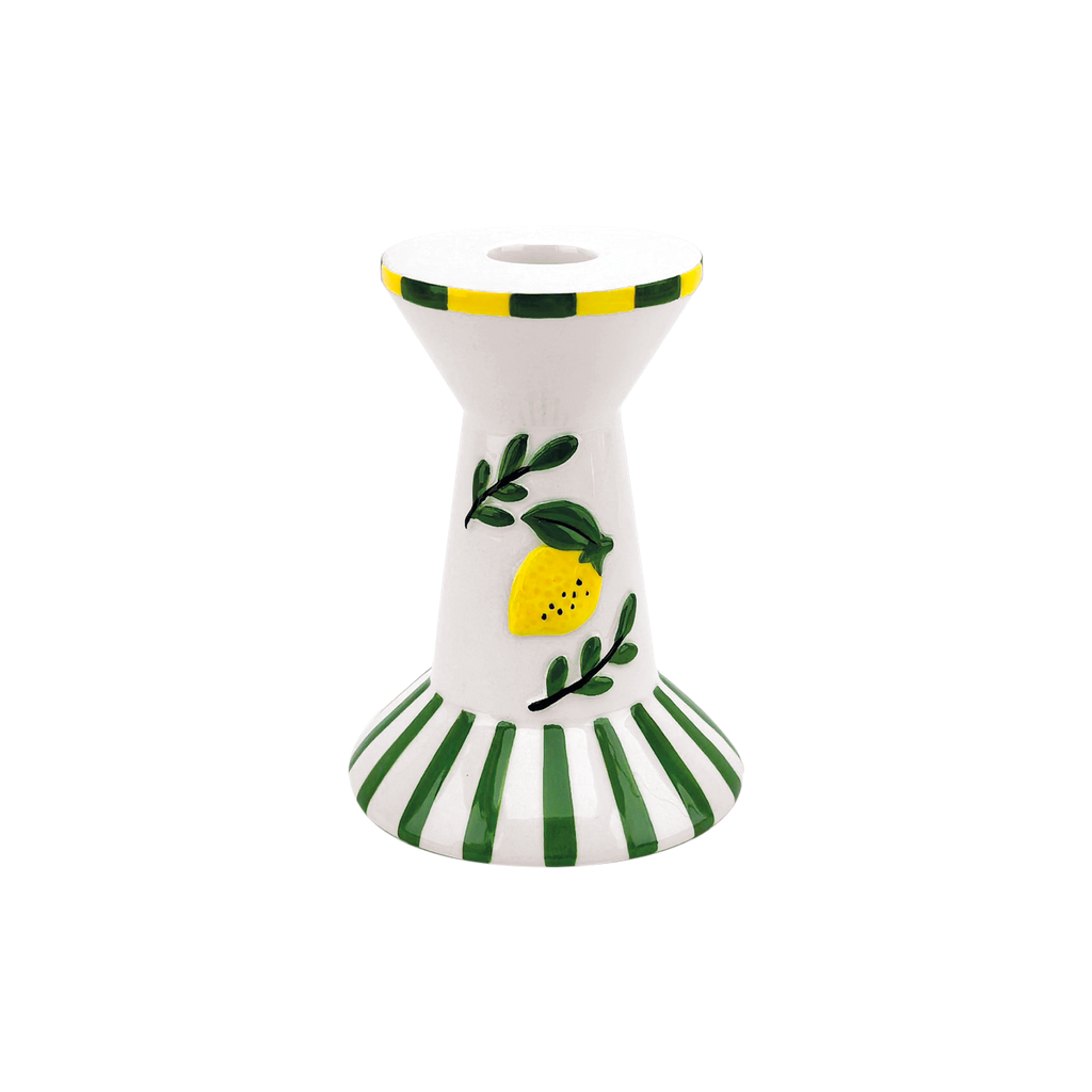 Bougeoirs céramique citron - 2 tailles