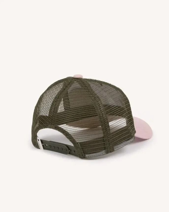 Miniature : TRUCKER – Casquette homme rose pâle et kaki Faguo