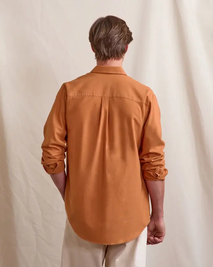 Thumbnail: IVOY – Chemise homme brique clair Faguo